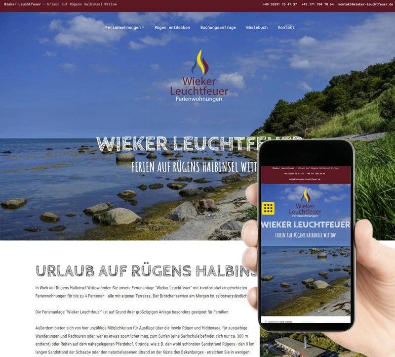 Neue Website Wieker Leuchtfeuer Ferienwohnungen Neue Website Wieker Leuchtfeuer Ferienwohnungen
